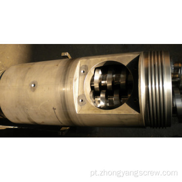 Parafuso duplo cônico CM65 e cilindro